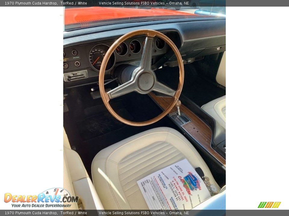 White Interior - 1970 Plymouth Cuda Hardtop Photo #6