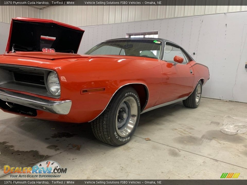 1970 Plymouth Cuda Hardtop TorRed / White Photo #11