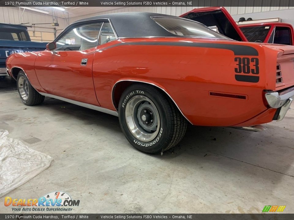 1970 Plymouth Cuda Hardtop TorRed / White Photo #15