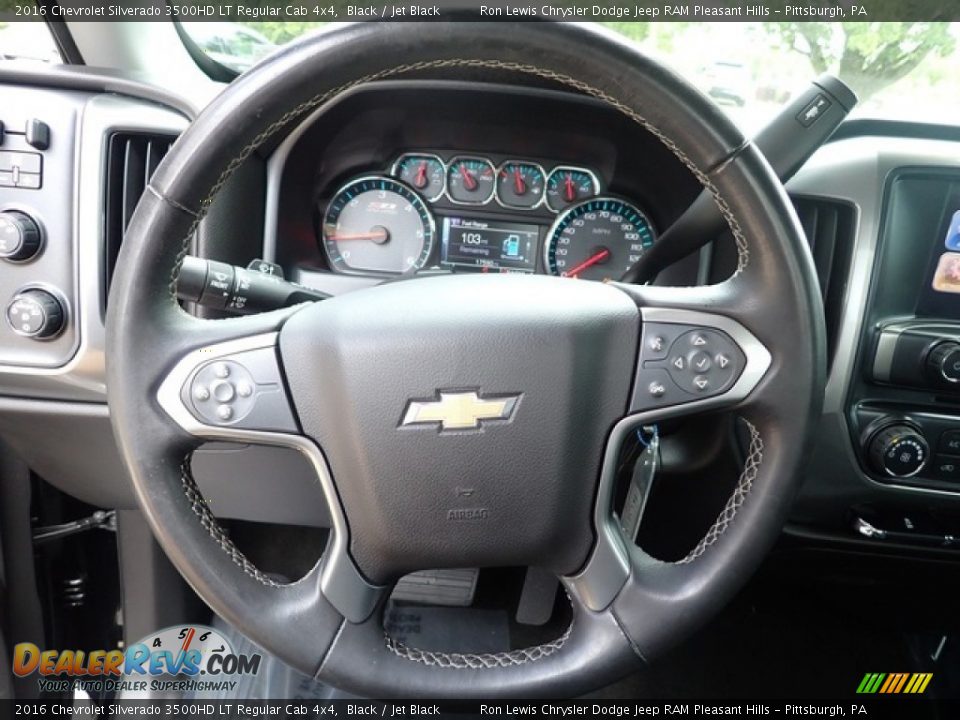 2016 Chevrolet Silverado 3500HD LT Regular Cab 4x4 Steering Wheel Photo #19