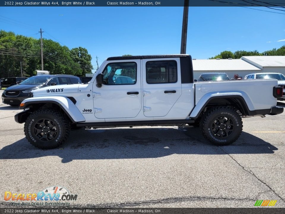 2022 Jeep Gladiator Willys 4x4 Bright White / Black Photo #8