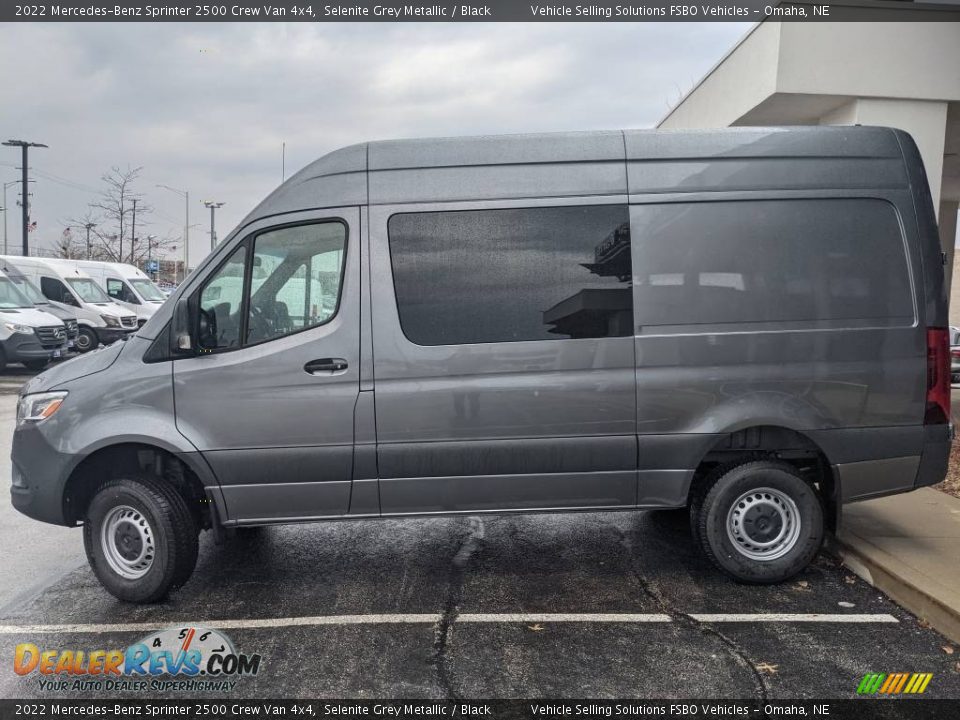 Selenite Grey Metallic 2022 Mercedes-Benz Sprinter 2500 Crew Van 4x4 Photo #1