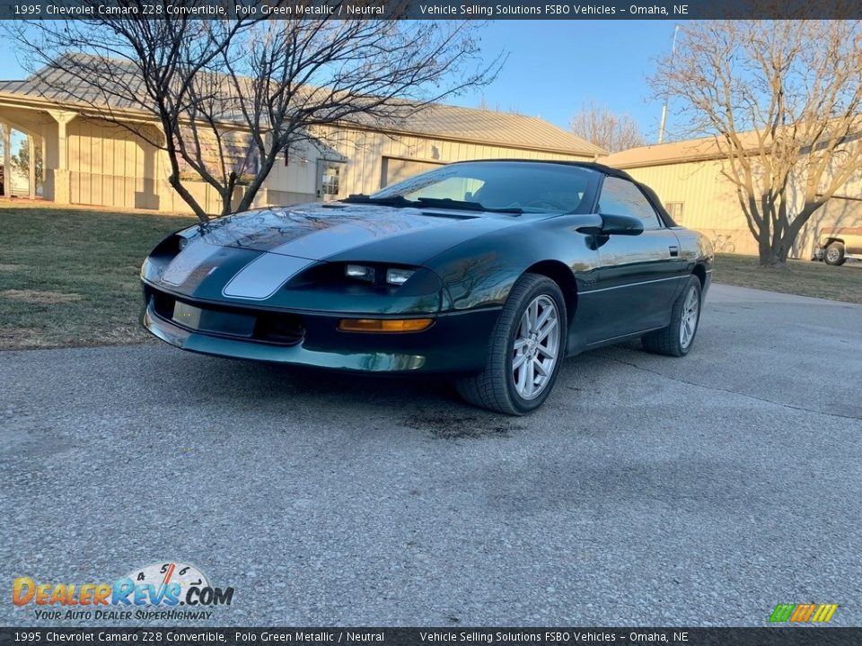 1995 Chevrolet Camaro Z28 Convertible Polo Green Metallic / Neutral Photo #2