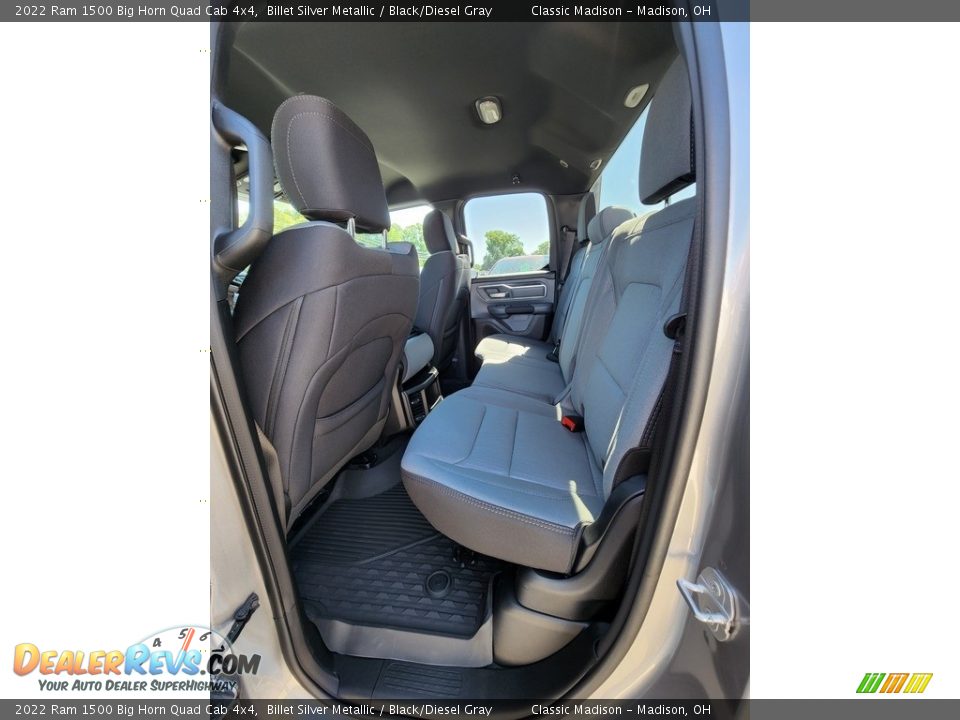 2022 Ram 1500 Big Horn Quad Cab 4x4 Billet Silver Metallic / Black/Diesel Gray Photo #3