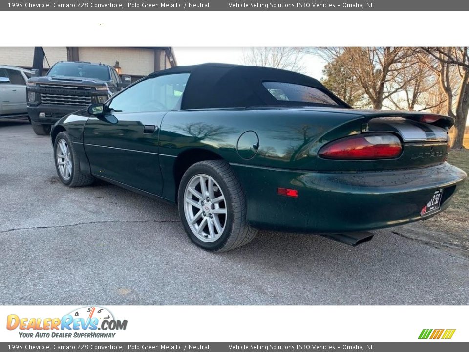 1995 Chevrolet Camaro Z28 Convertible Polo Green Metallic / Neutral Photo #3