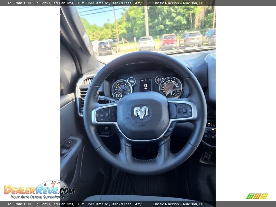 2022 Ram 1500 Big Horn Quad Cab 4x4 Billet Silver Metallic / Black/Diesel Gray Photo #5