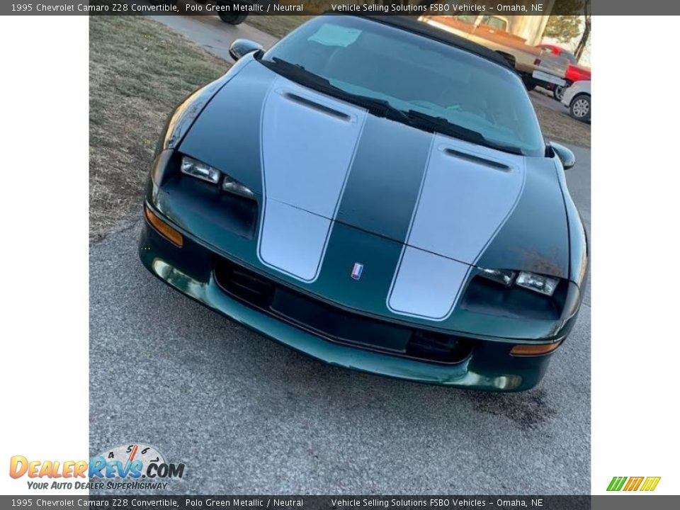 1995 Chevrolet Camaro Z28 Convertible Polo Green Metallic / Neutral Photo #5