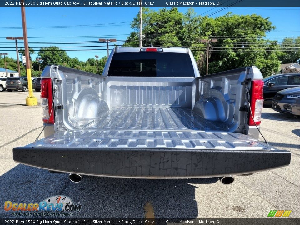 2022 Ram 1500 Big Horn Quad Cab 4x4 Billet Silver Metallic / Black/Diesel Gray Photo #11