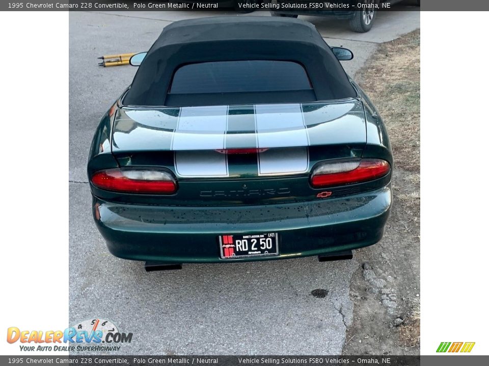 1995 Chevrolet Camaro Z28 Convertible Polo Green Metallic / Neutral Photo #14