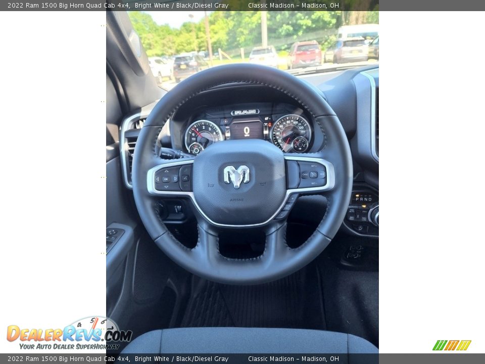 2022 Ram 1500 Big Horn Quad Cab 4x4 Bright White / Black/Diesel Gray Photo #5