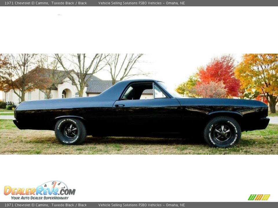 Tuxedo Black 1971 Chevrolet El Camino  Photo #2