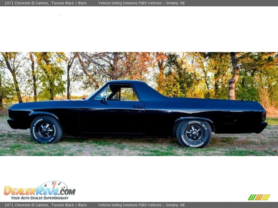 Tuxedo Black 1971 Chevrolet El Camino  Photo #3