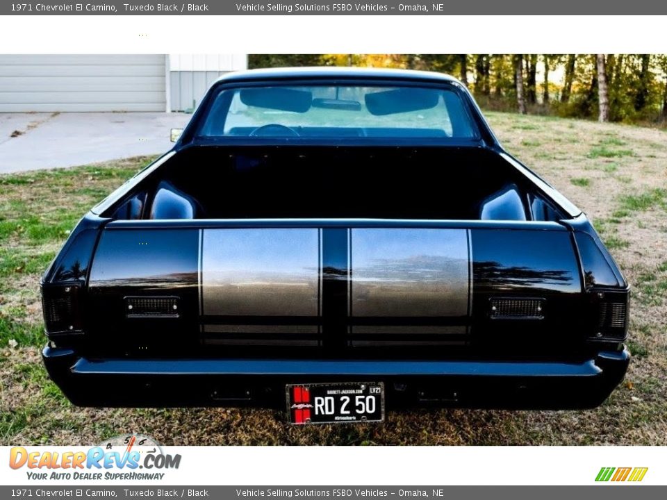 1971 Chevrolet El Camino Tuxedo Black / Black Photo #8