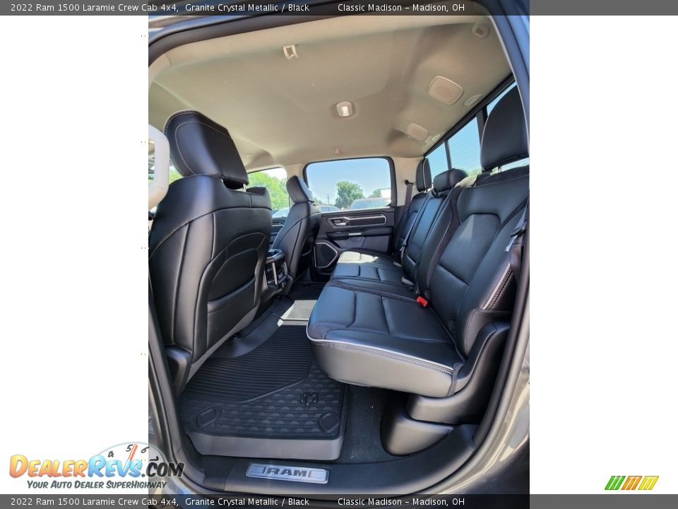 Rear Seat of 2022 Ram 1500 Laramie Crew Cab 4x4 Photo #3