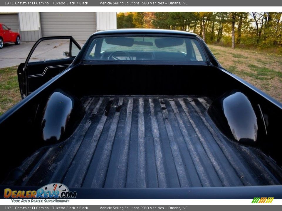 1971 Chevrolet El Camino Tuxedo Black / Black Photo #11