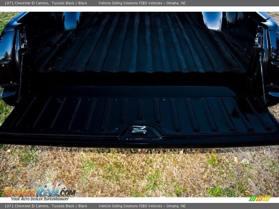 1971 Chevrolet El Camino Tuxedo Black / Black Photo #13