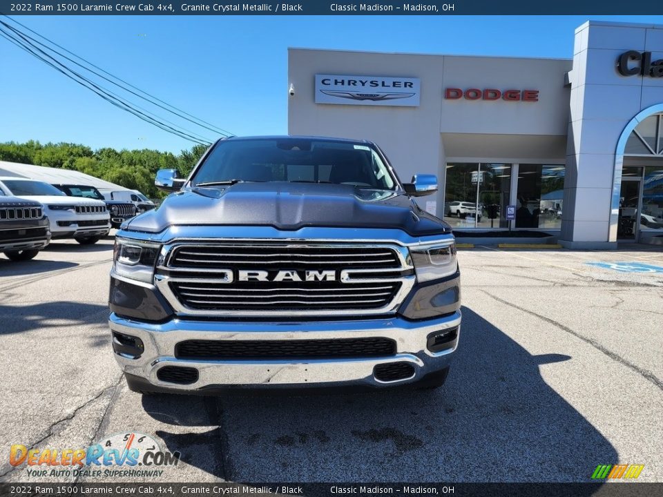 2022 Ram 1500 Laramie Crew Cab 4x4 Granite Crystal Metallic / Black Photo #7