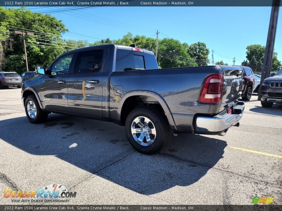 2022 Ram 1500 Laramie Crew Cab 4x4 Granite Crystal Metallic / Black Photo #9