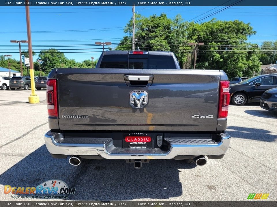 2022 Ram 1500 Laramie Crew Cab 4x4 Granite Crystal Metallic / Black Photo #10