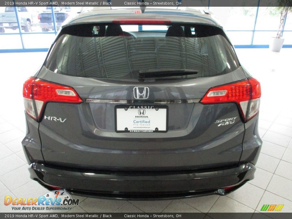 2019 Honda HR-V Sport AWD Modern Steel Metallic / Black Photo #8