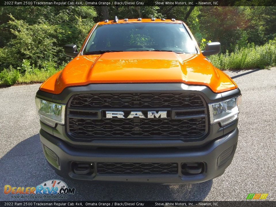 2022 Ram 2500 Tradesman Regular Cab 4x4 Omaha Orange / Black/Diesel Gray Photo #3