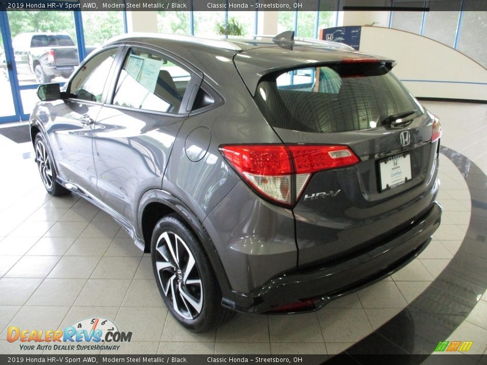 2019 Honda HR-V Sport AWD Modern Steel Metallic / Black Photo #9