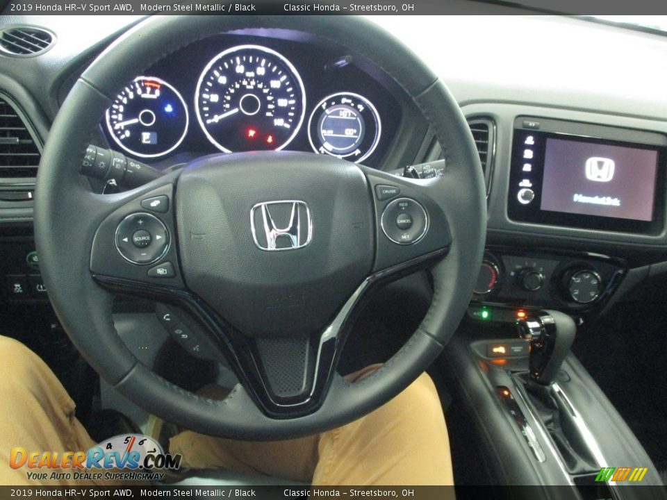 2019 Honda HR-V Sport AWD Modern Steel Metallic / Black Photo #31