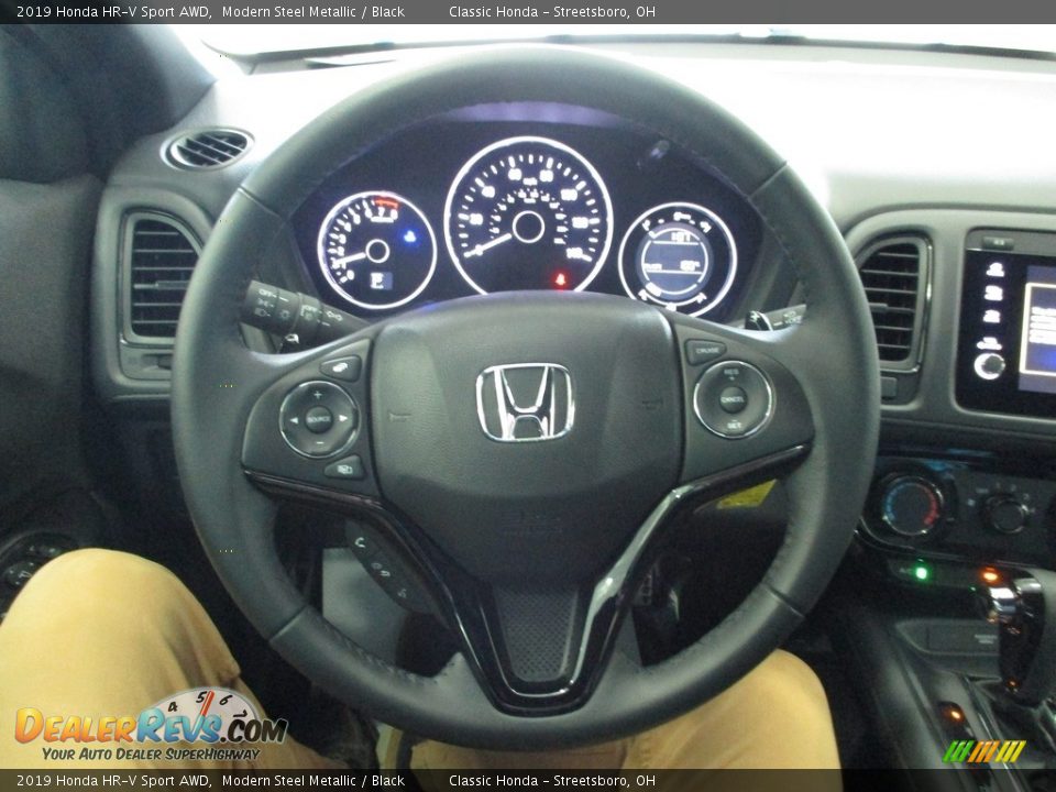 2019 Honda HR-V Sport AWD Modern Steel Metallic / Black Photo #32