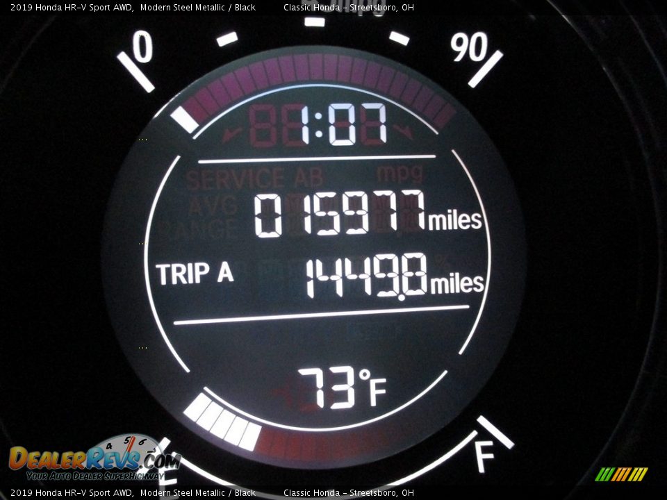 2019 Honda HR-V Sport AWD Modern Steel Metallic / Black Photo #33