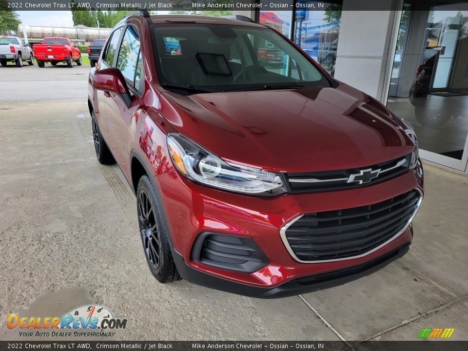 2022 Chevrolet Trax LT AWD Crimson Metallic / Jet Black Photo #2