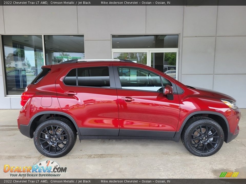 2022 Chevrolet Trax LT AWD Crimson Metallic / Jet Black Photo #3