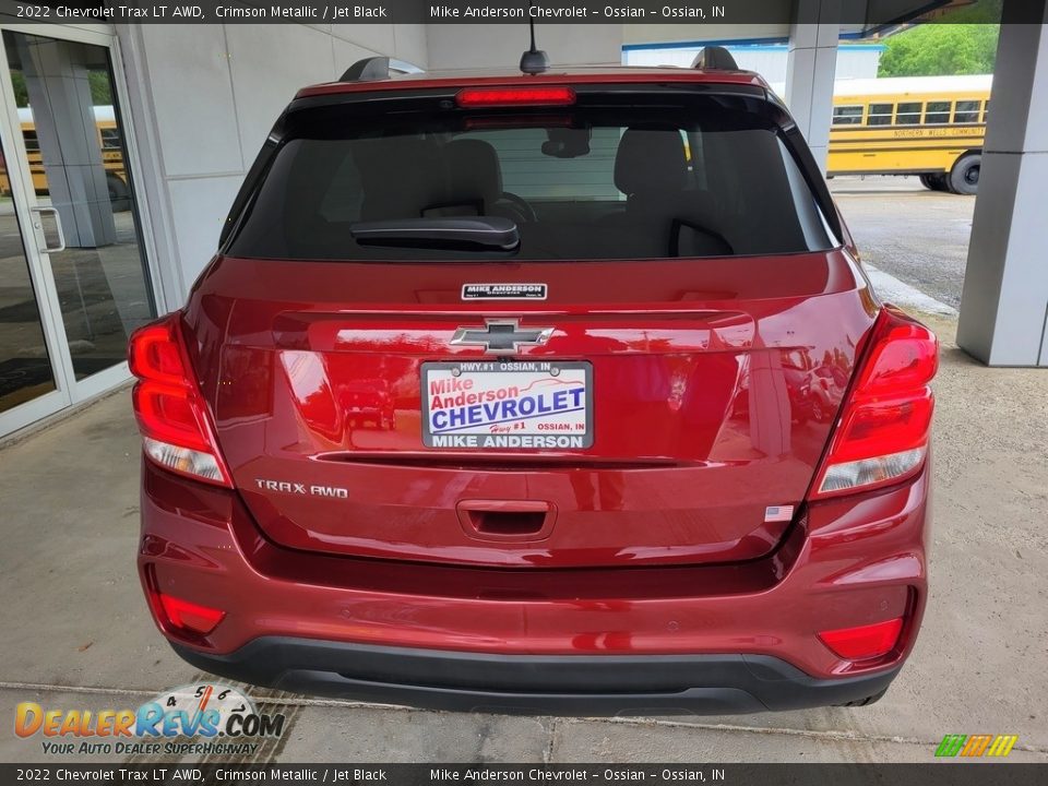 2022 Chevrolet Trax LT AWD Crimson Metallic / Jet Black Photo #5