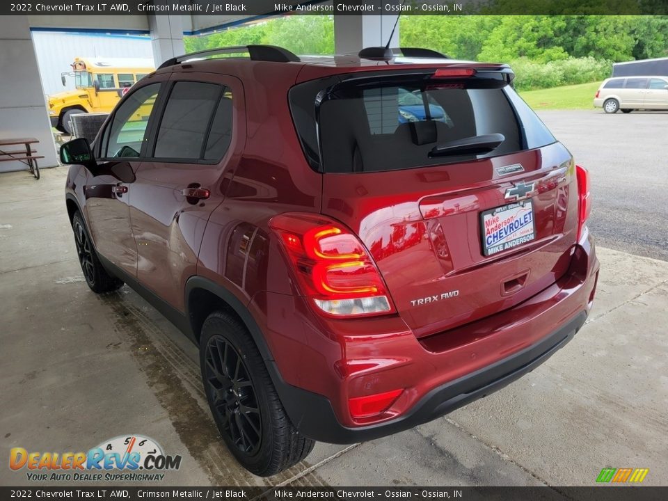 2022 Chevrolet Trax LT AWD Crimson Metallic / Jet Black Photo #7