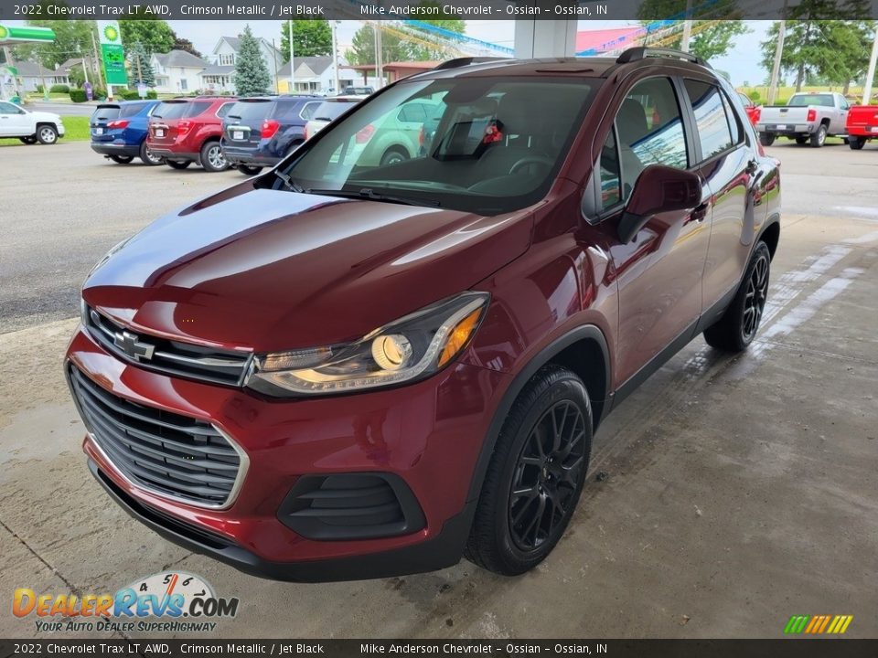 2022 Chevrolet Trax LT AWD Crimson Metallic / Jet Black Photo #8