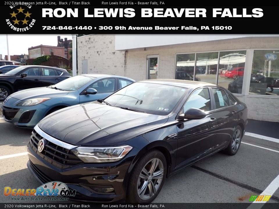2020 Volkswagen Jetta R-Line Black / Titan Black Photo #1