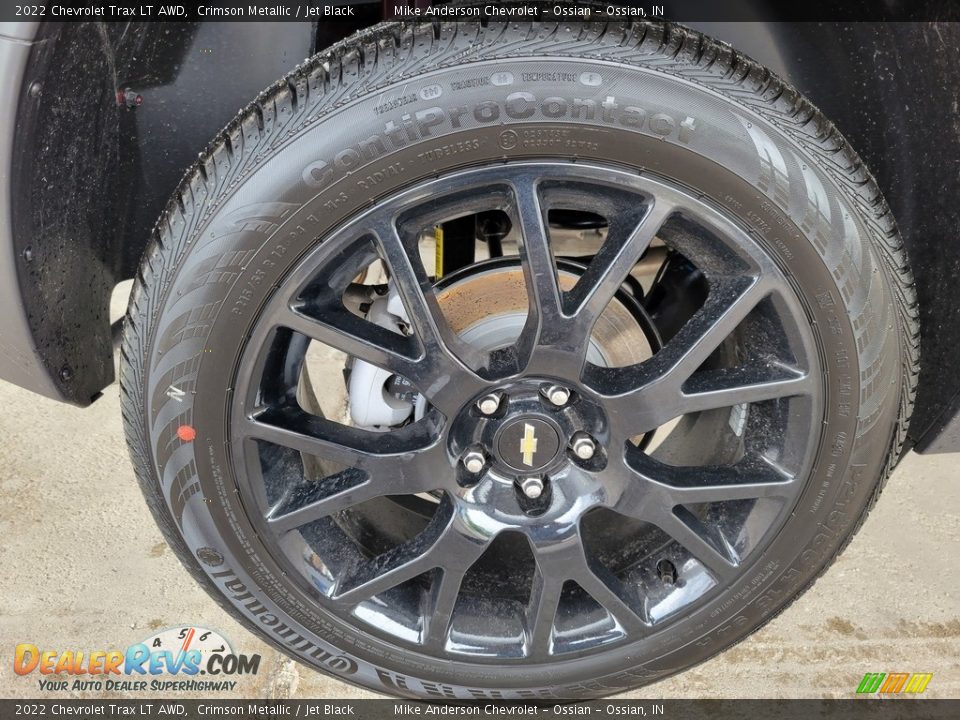 2022 Chevrolet Trax LT AWD Crimson Metallic / Jet Black Photo #12