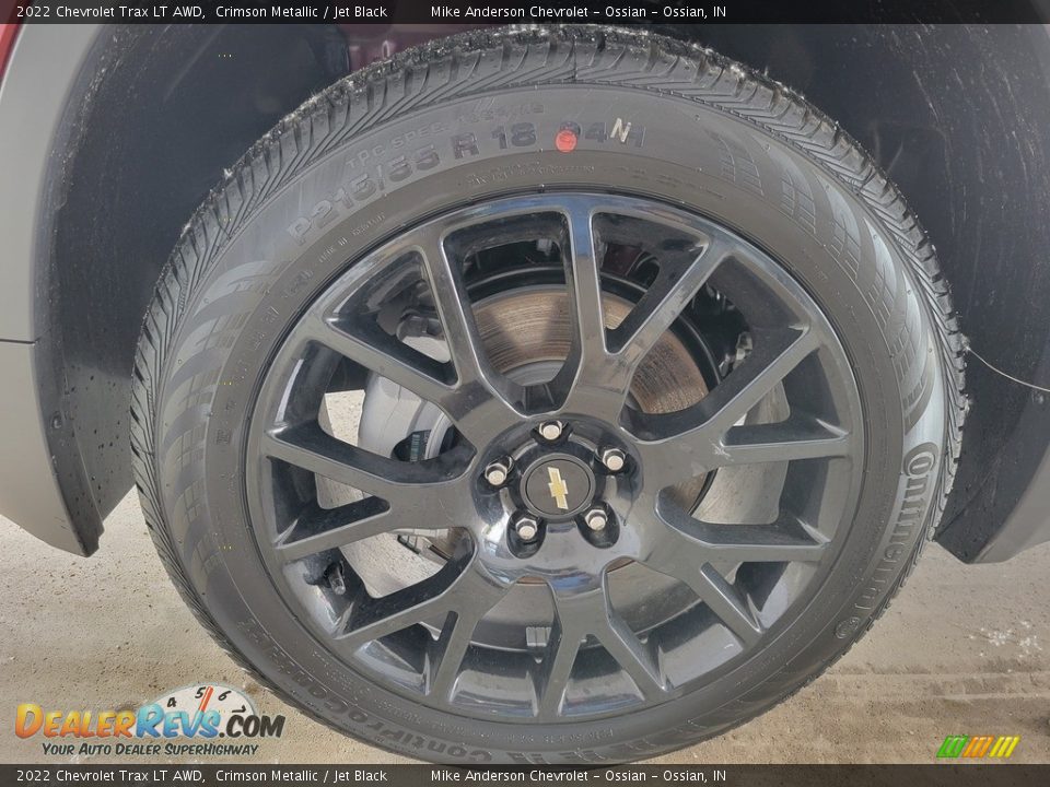 2022 Chevrolet Trax LT AWD Crimson Metallic / Jet Black Photo #14