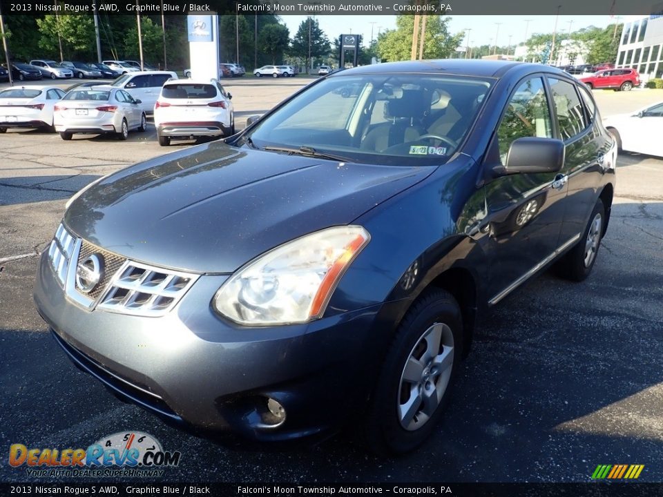 2013 Nissan Rogue S AWD Graphite Blue / Black Photo #1