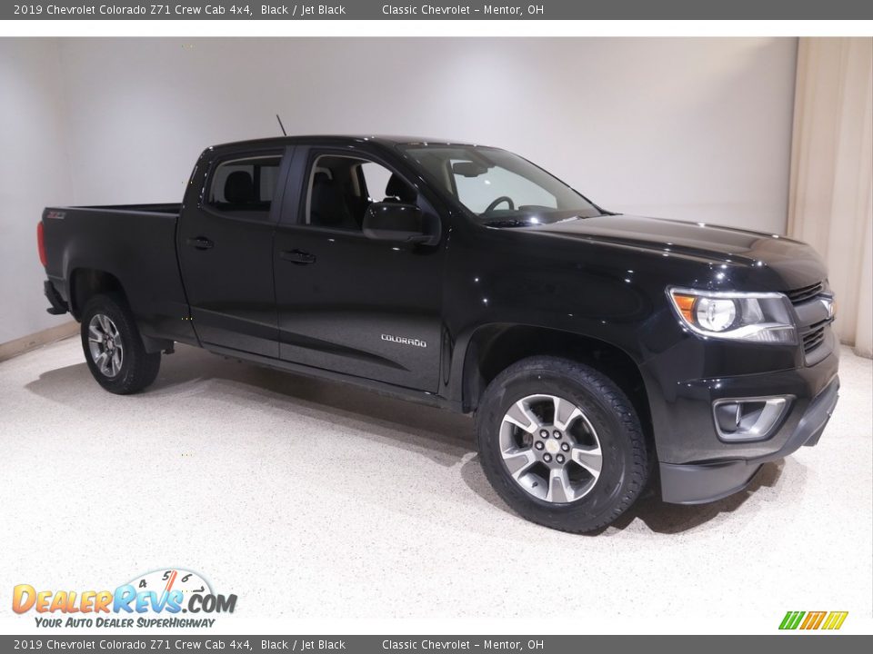 2019 Chevrolet Colorado Z71 Crew Cab 4x4 Black / Jet Black Photo #1