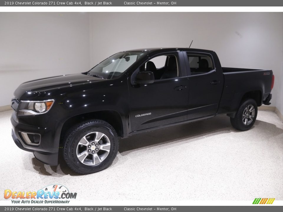 2019 Chevrolet Colorado Z71 Crew Cab 4x4 Black / Jet Black Photo #3