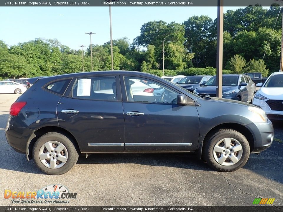 2013 Nissan Rogue S AWD Graphite Blue / Black Photo #3