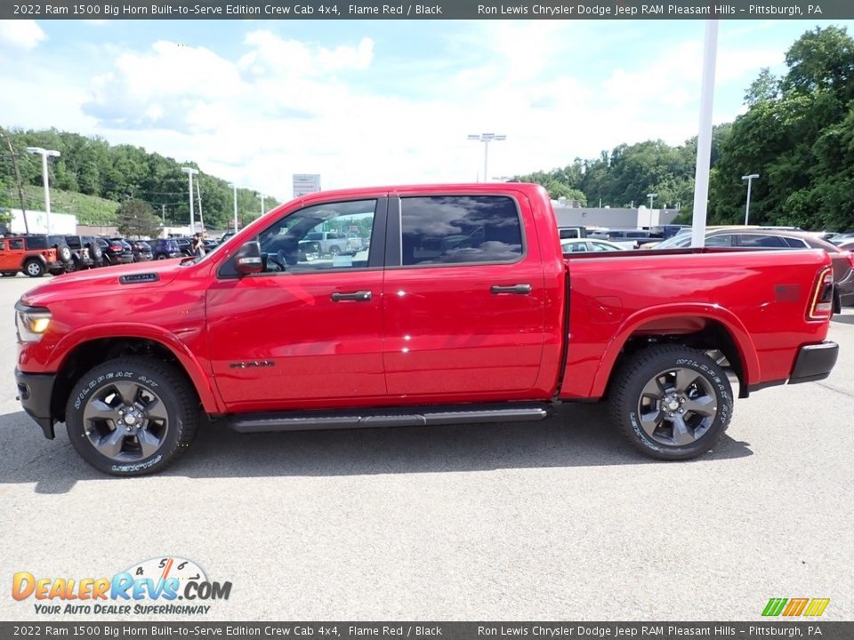 2022 Ram 1500 Big Horn Built-to-Serve Edition Crew Cab 4x4 Flame Red / Black Photo #2
