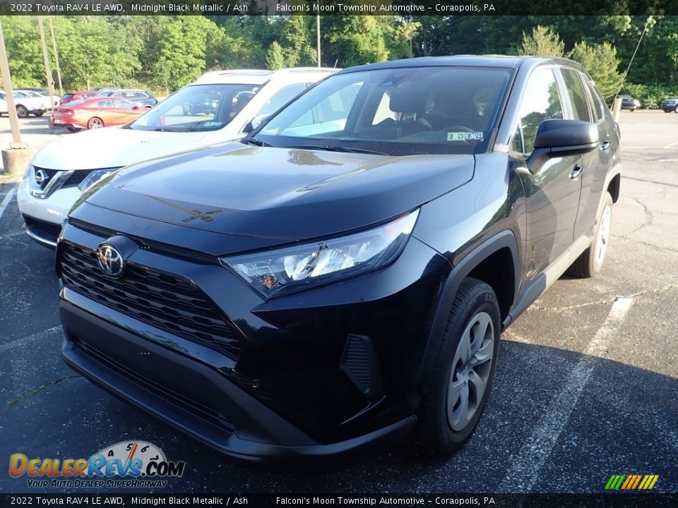 2022 Toyota RAV4 LE AWD Midnight Black Metallic / Ash Photo #1