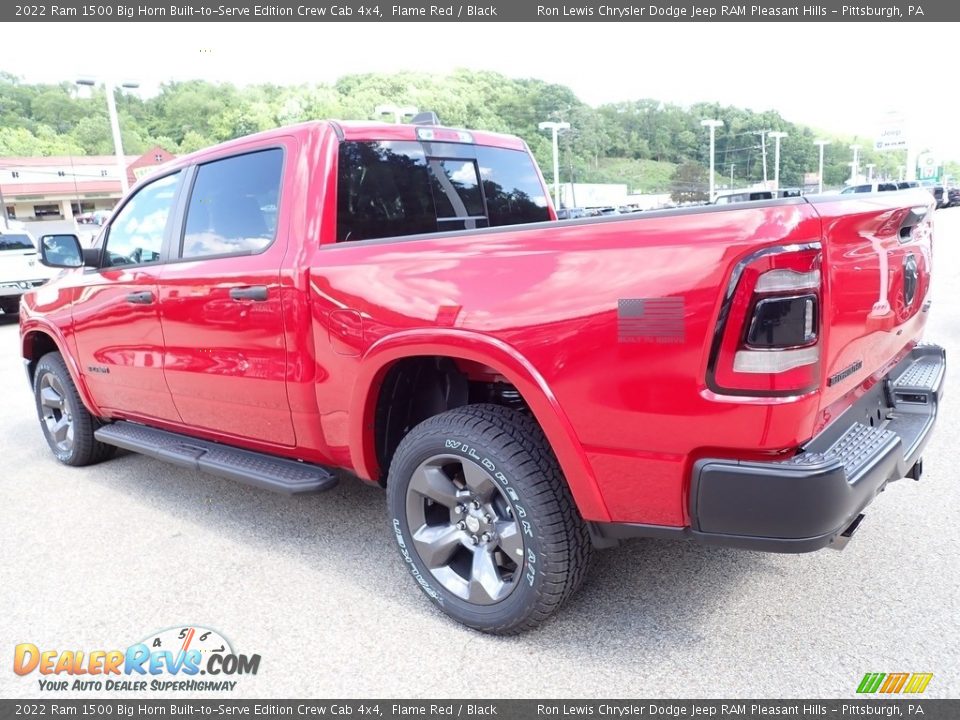 2022 Ram 1500 Big Horn Built-to-Serve Edition Crew Cab 4x4 Flame Red / Black Photo #3
