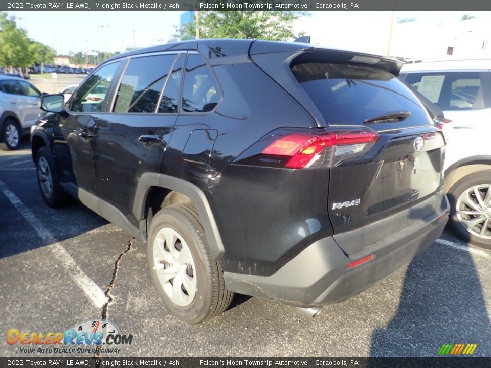 2022 Toyota RAV4 LE AWD Midnight Black Metallic / Ash Photo #2