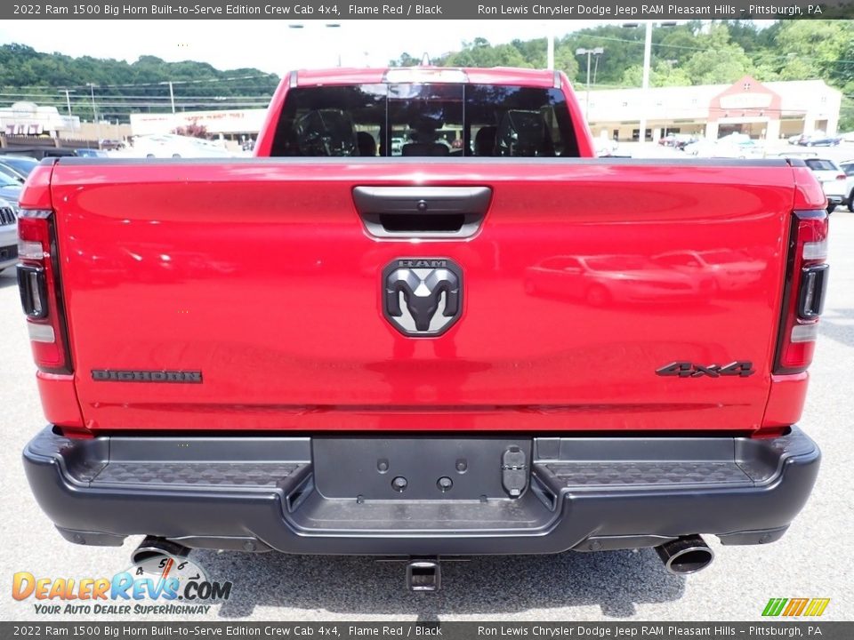 2022 Ram 1500 Big Horn Built-to-Serve Edition Crew Cab 4x4 Flame Red / Black Photo #4