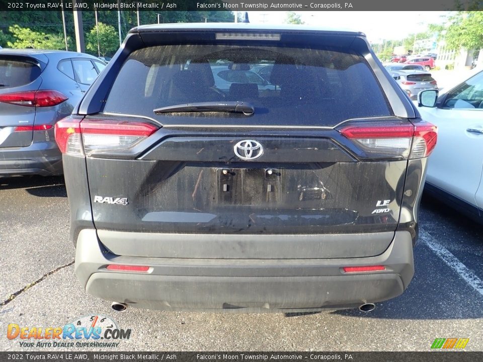 2022 Toyota RAV4 LE AWD Midnight Black Metallic / Ash Photo #3