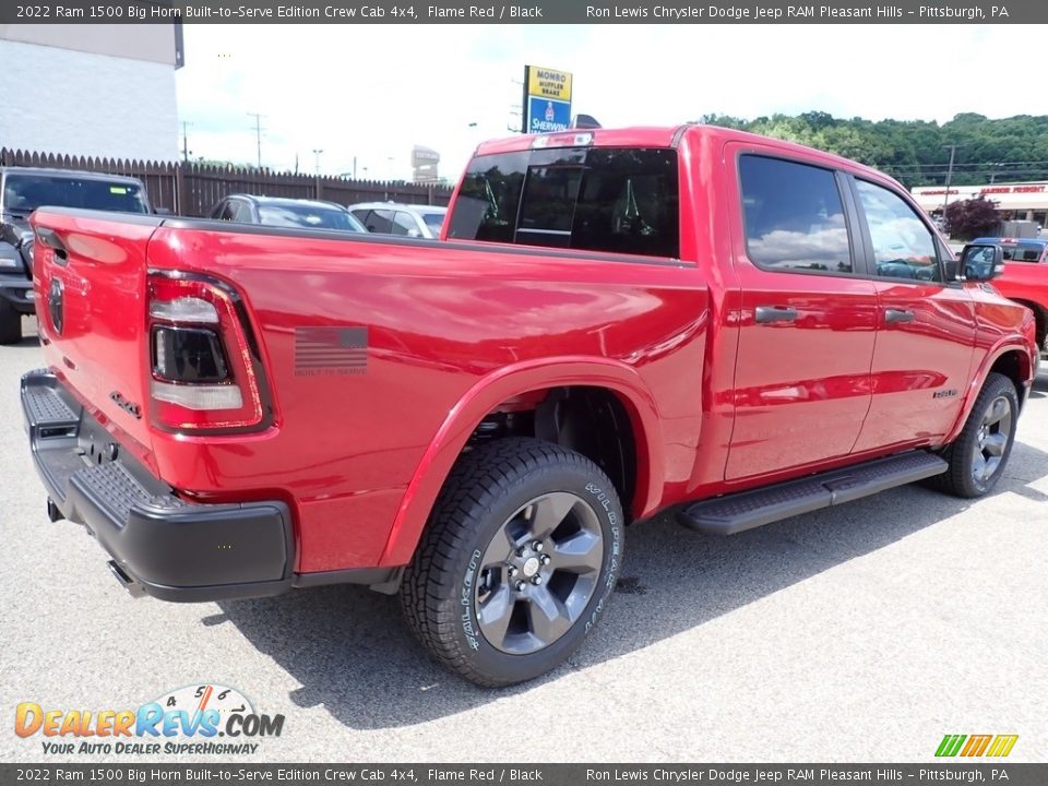2022 Ram 1500 Big Horn Built-to-Serve Edition Crew Cab 4x4 Flame Red / Black Photo #5