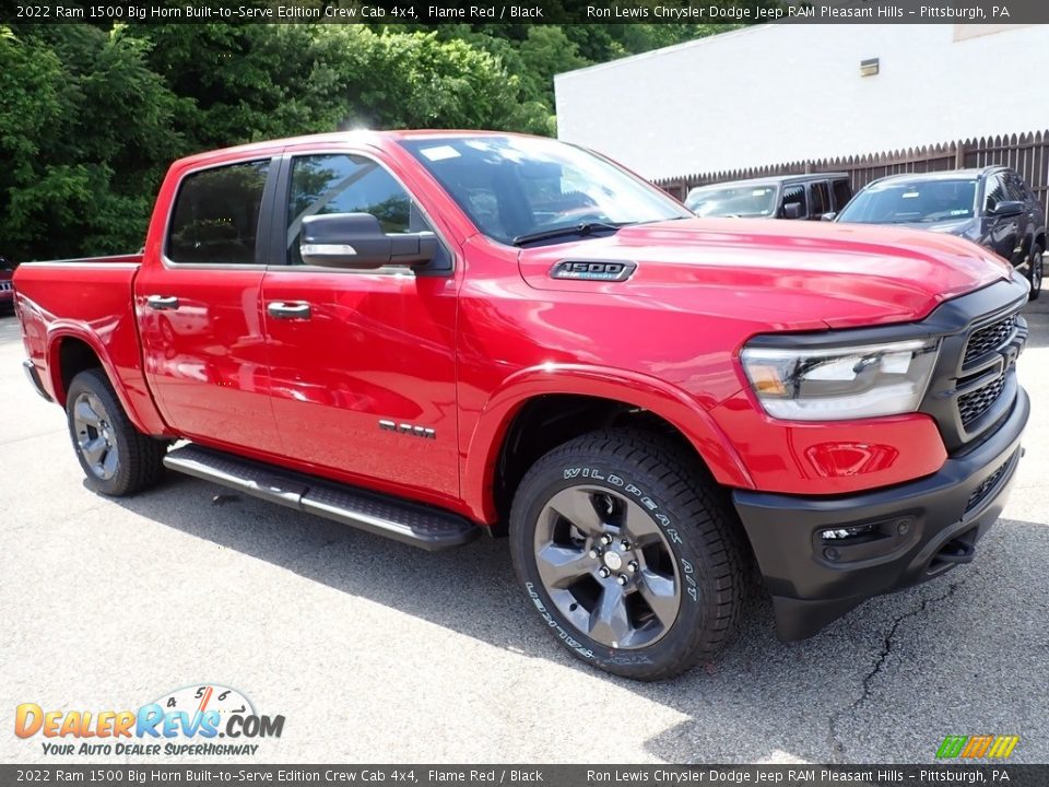 2022 Ram 1500 Big Horn Built-to-Serve Edition Crew Cab 4x4 Flame Red / Black Photo #7