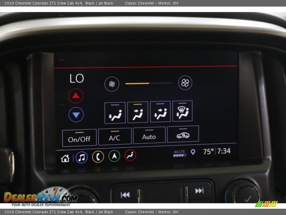2019 Chevrolet Colorado Z71 Crew Cab 4x4 Black / Jet Black Photo #14
